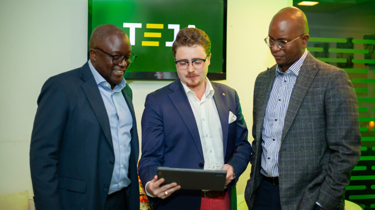 From L - R: Teja Spaces Founder and CEO Paul Kavuma, Kenyan Wall Street CEO Andrew Barden & Spearhead Africa Asset Management Founder and Managing Director Ngatia Kirungie